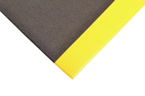 NoTrax 825 Cushion Stat™ w/Dyna-Shield® Dissipative/Anti-Static Mat, 3' X 5' Black/Yellow in Saudi Arabia