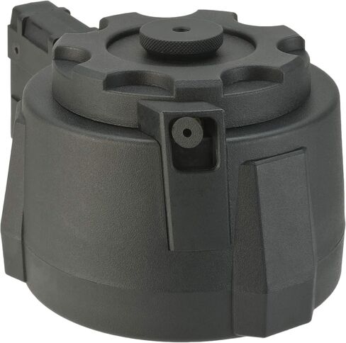 Evike Airsoft - Angel Custom 1500 Round Firestorm AEG Airsoft Drum Flashmag (Model: M4 / Black) in Kuwait