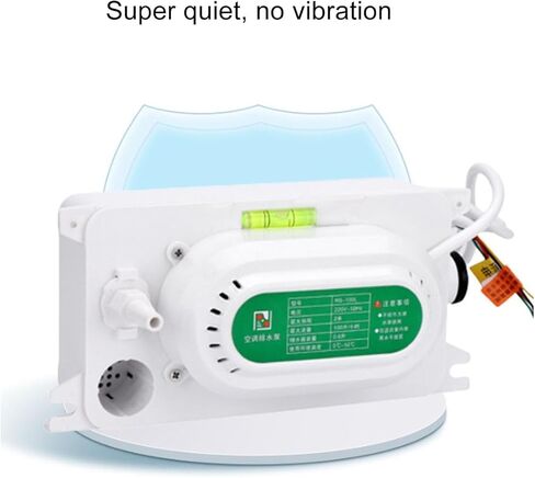 HAVC Condensate Pump, 100L H 6.6 ft 2m 5W Automatic Condensate Removal Pump Automatic Safety Switch AC Condensate Removal Drain Pump with 500ml for Dehumidifier in Saudi Arabia