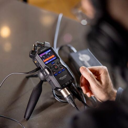 Zoom H4essential Portable Recorder with 2x ZDM-1 Podcast Mic Packs, AA Batteries, microSD Card and Accessories in Saudi Arabia