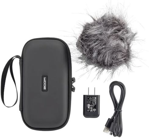 Zoom H4essential Portable Recorder with ZDM-1 Podcast Mic Pack, AA Batteries, microSD Card and Accessories in Saudi Arabia