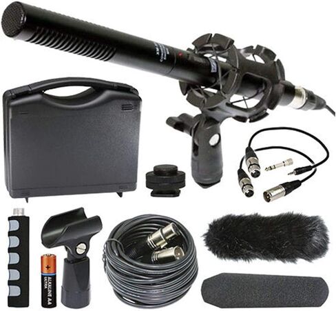 Zoom LiveTrak L-8 Portable Podcast 8-Track Digital Mixer And Multitrack Recorder + VidPro 1Pr Shotgun Microphone Kit with Case and Accessories + Accessory Kit in Saudi Arabia
