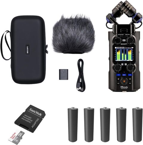 Zoom H5studio مزود بـ Zoom APH-5s وبطاريات AA وبطاقة SD in Saudi Arabia