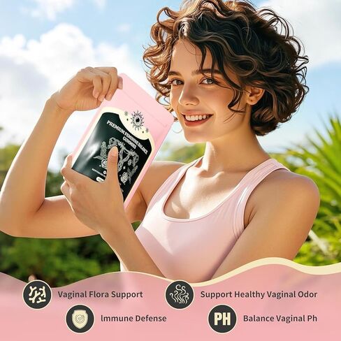 علكات التوازن الأنثوي، مكمل توازن ممتاز لصحة درجة الحموضة النسائية، دعم المناعة، دعم الطاقة، نباتي، خالي من الغلوتين، نكهة الفراولة، 60 علكة لذيذة، عبوة واحدة تحتوي على 30 حصة in Kuwait