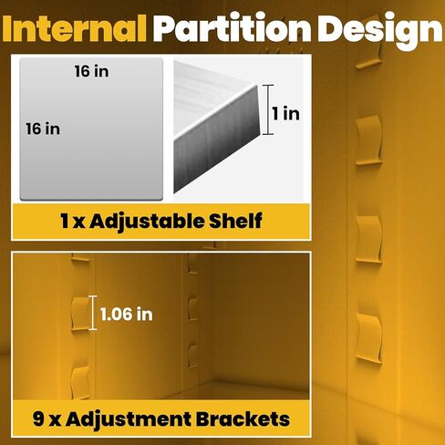 خزانة تخزين قابلة للاشتعال سعة 20 جالون، خزانة إطفاء مقاس 24 بوصة × 19 بوصة × 19 بوصة مع كابل تأريض ESD، رف قابل للتعديل من الفولاذ المقاوم للصدأ وخزانة أمان قابلة للاشتعال لتخزين المواد الكيميائية (24 بوصة × 19 بوصة × 19 بوصة) in Kuwait