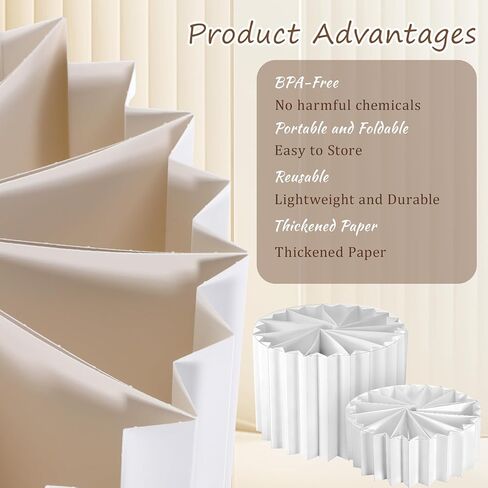 6 Pcs Foldable Multi-Height Buffet Risers and Stands, 12" Food Risers for Buffet Table, White Cardboard Cylinder Stands with Acrylic Plates, Tall Cake Stand Cupcake Stand for Party, 4"/8" H in Saudi Arabia