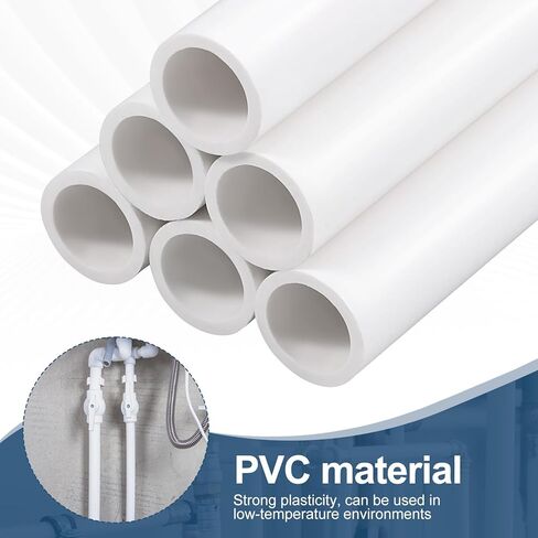 15 حزمة من أنابيب SCH40 PVC مقاس 3/4 بوصة × 17 بوصة، بطول 1.41 قدم، أنابيب سباكة بيضاء من PVC للمياه، والمشروعات اليدوية، وإطارات الحدائق، والدفيئة، والحديقة والاستخدام الصناعي - مقطوعة مسبقًا مع القفازات المتضمنة in Kuwait