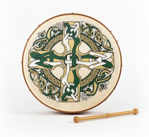Waltons Bodhrán 18" (Chase) - Handcrafted Irish Instrument - Crisp & Musical Tone - Hardwood Beater Included w/Purchase in Kuwait