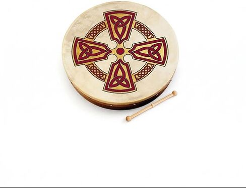 Waltons Bodhrán 18" (Chase) - Handcrafted Irish Instrument - Crisp & Musical Tone - Hardwood Beater Included w/Purchase in Kuwait