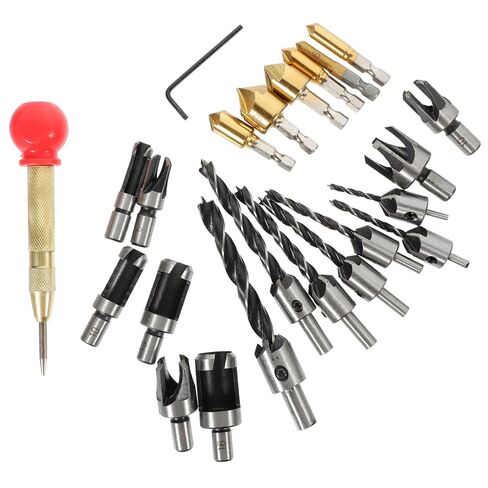 DECHOUS 1Set Countersink Drill Bit Wood Plug Cutter for Home Renovation DIY Projects Woodworking Tools for Accurate Openings Compact Convenient Design in Saudi Arabia