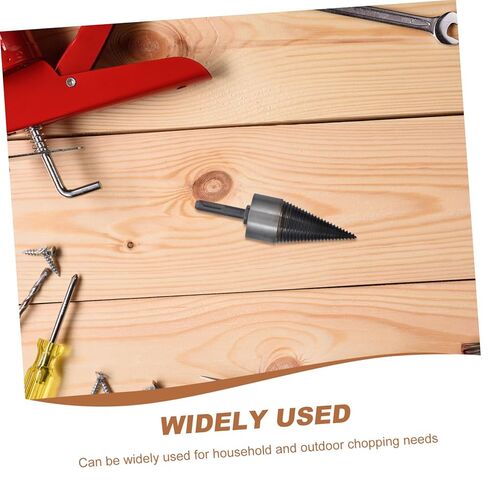 Sosoport Firewood Drill Bit Efficient Log Splitting Tool Compatible with Electric Drills Lightweight Design for Quick Wood Splitting Safe Portable Firewood Splitter in Saudi Arabia