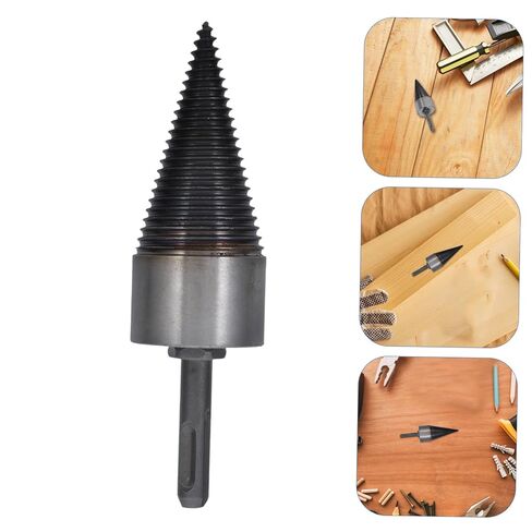 Sosoport Firewood Drill Bit Efficient Log Splitting Tool Compatible with Electric Drills Lightweight Design for Quick Wood Splitting Safe Portable Firewood Splitter in Saudi Arabia