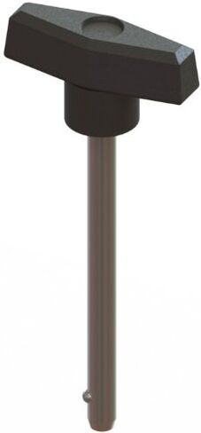 مكونات مبتكرة AN6X3000T5-D-21 مقبض T مقاس 2.00 بوصة مع قطر 3/8 بوصة × 2-1/2 بوصة دبوس مانع للطول فعال من الزنك الصلب in Kuwait