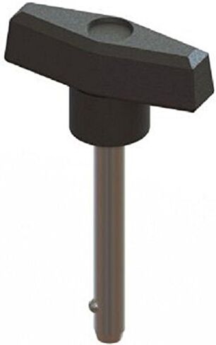 مكونات مبتكرة AN6X2000T5-D-21 مقبض T مقاس 2.00 بوصة مع قطر 3/8 بوصة × 1-1/2 بوصة دبوس مانع للطول فعال من الزنك الصلب in Kuwait