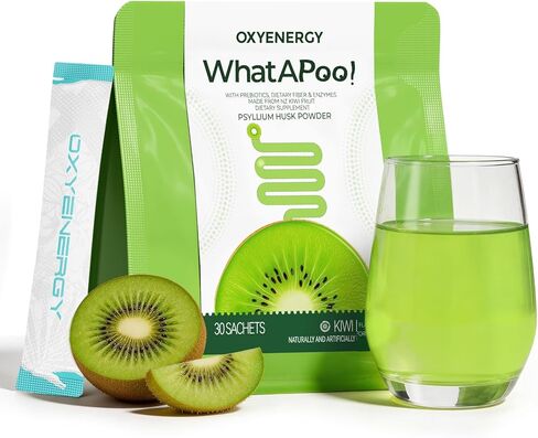 مسحوق قشر السيليوم العضوي من أوكسي إنرجي، مكمل مسحوق ألياف فاكهة الكيوي الطبيعية من أجل صحة الأمعاء القابلة للذوبان وتخفيف الانتفاخ وصحة الجهاز الهضمي، نباتي، خالي من الغلوتين، غير معدل وراثيًا، 30 عبوة in Kuwait