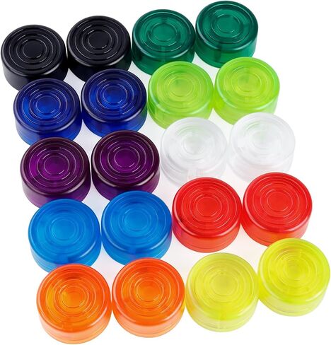 Banworks Plastic Electric Guitar Effect Pedal Footswitch Cap Cover Effects Pedal Footswitch Button Toppers Pedal Nail Caps Protection Cap Pack of 20 Mixed Color JT-XGQCDM-01 in Saudi Arabia