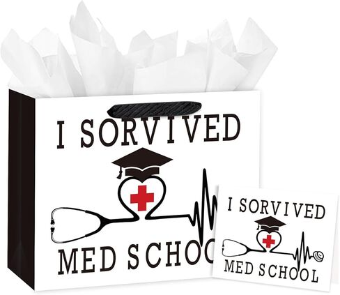 LoveInside International Nurse Day Gift Bag for Women Girls ، Pink Bow ، Love Heart and Ewth Furse Design ، حقيبة متوسطة الحجم مع ورق الأنسجة ، العلامة ، بطاقة المعايدة ، 13 "× 5" × 10 "، 1 PCS in Kuwait
