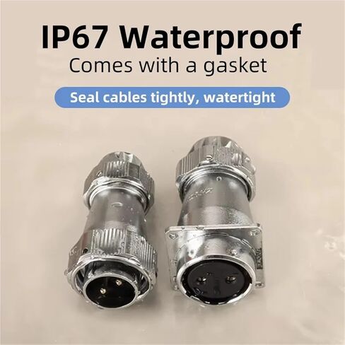 WY28 Industrial Wire Connector TE+ZEF 2 3 4 9 10 12 15 19 Core Sensor &Socket 2Pin(20Pin,5Sets) in Kuwait