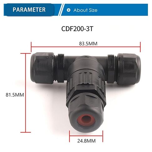 IP68 I/T Shape Waterproof Connector 2/3/5 Pin Wire Quick Screw Connect Push-in Terminals Electric Junction Box in Kuwait
