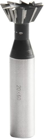 Dovetail Milling Cutter 60 Degree 6 Flutes HSS 20mm Blade for Stainless Steel Carbon Steel Cast Iron Alloy Steel Die Steel Non Ferrous Metal with High Hardness Wear Resistance and Long Service Life in Kuwait