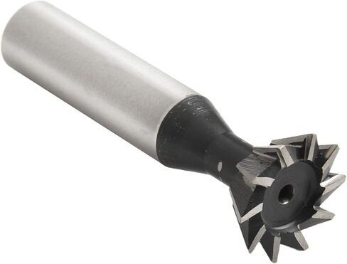 Dovetail Milling Cutter 60 Degree 6 Flutes HSS 20mm Blade for Stainless Steel Carbon Steel Cast Iron Alloy Steel Die Steel Non Ferrous Metal with High Hardness Wear Resistance and Long Service Life in Kuwait