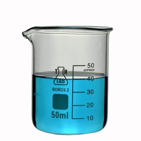 TN LAB Beaker Set Glass 5-Piece Set 50-100-250-500-1000ml (1) in Saudi Arabia