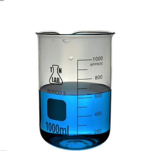 TN LAB Beaker Set Glass 5-Piece Set 50-100-250-500-1000ml (1) in Saudi Arabia