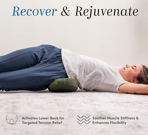 Halo Lumbar Massage Stretcher with 8 Acupressure Nodes for Waist, Hip, and Back Pain Relief, Ergonomically Designed for Active Stretching, Recovery Gift in Saudi Arabia