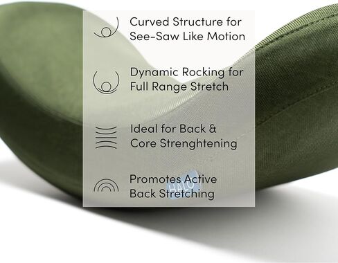 Halo Lumbar Massage Stretcher with 8 Acupressure Nodes for Waist, Hip, and Back Pain Relief, Ergonomically Designed for Active Stretching, Recovery Gift in Saudi Arabia