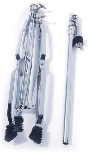 حامل صنج مستقيم الارتفاع قابل للتعديل - تصميم فولاذي مزدوج مع لمسة نهائية من الكروم in Kuwait