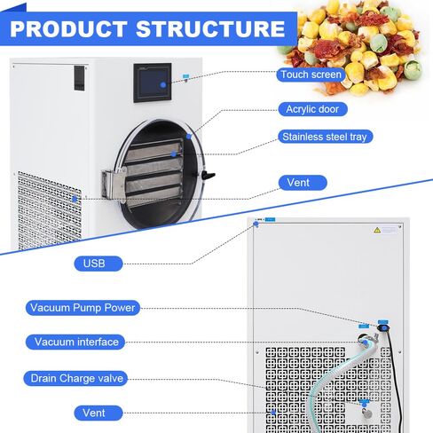 -35°C Scientific Freeze Dryer Powerful and Fast Cooling Speed Down to -35°C High Quality Secop Compressor Recipe Customization Controllable Rate of Freezing in Saudi Arabia