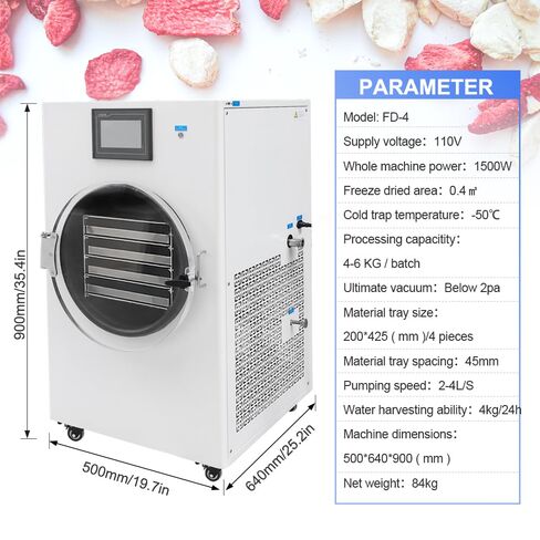 -35°C Scientific Freeze Dryer Powerful and Fast Cooling Speed Down to -35°C High Quality Secop Compressor Recipe Customization Controllable Rate of Freezing in Saudi Arabia