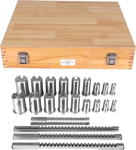 مجموعة أدوات الأشغال المعدنية Keyway Broach Kit مع 5 دبابيس و18 جلبة و7 حشوات 30 قطعة لتشغيل المعادن والتصنيع in Saudi Arabia