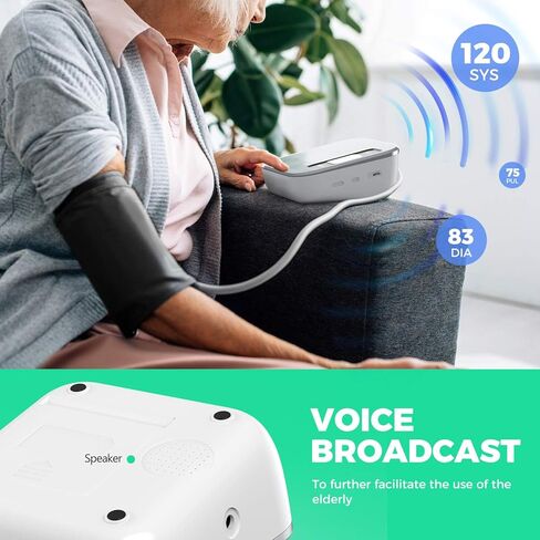 جهاز قياس ضغط الدم الرقمي للذراع العلوي للاستخدام المنزلي مع شاشة بإضاءة خلفية مقاس 8.7 بوصة - 15.7 بوصة مع حقيبة تخزين in Kuwait