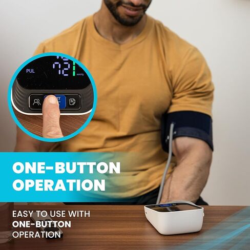 Blood Pressure Monitor - Automatic Blood Pressure Machine for Home Use - Large Color Screen and Large Adjustable Cuff for Reliable Readings in Saudi Arabia