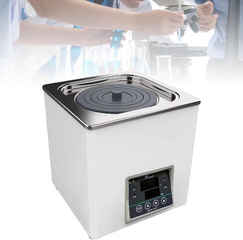 Stainless Steel Water Bath with Adjustable Cover, Anti-Dry Burn Protection, Drain Hole, Temperature Control – Ideal for Cooking & Laboratory Use in Kuwait