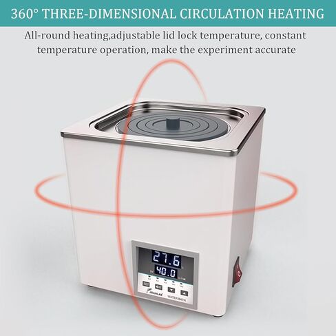 Stainless Steel Water Bath with Adjustable Cover, Anti-Dry Burning Feature, Drain Hole, and Smart Temperature Control for Cooking and Sous Vide in Kuwait