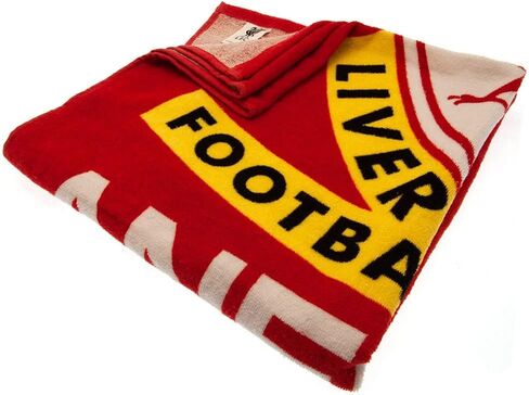 Liverpool FC This Is Anfield Beach Towel (One Size) (Red/White) in Saudi Arabia