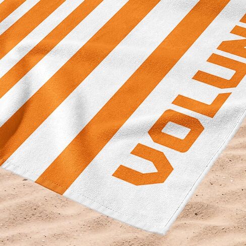 منشفة شاطئ جاكار مخططة من Northwest Tennessee Volunteers NCAA مقاس 36 × 72 بوصة in Saudi Arabia