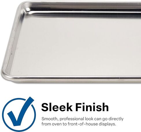 FSE Commercial Sheet Pan, Full Size, 16-Gauge, Aluminum Bun Pan, 18" L x 26" W x 1" H, (Measure Oven Recommended), Silver, Pack of 12 in Saudi Arabia