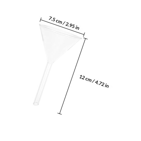 Didiseaon Scientific Borosilicate Glass Funnel 75mm Triangular Lab Filter Funnel for Liquid Transfer and Chemical Experiments in Classroom and Laboratory Use in Saudi Arabia