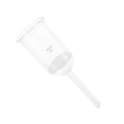Zerodeko Acid Resistant Glass Sand Core Laboratory Funnel 35ml G1 Capacity for Scientific Experiments and Lab Filtration Use in Saudi Arabia