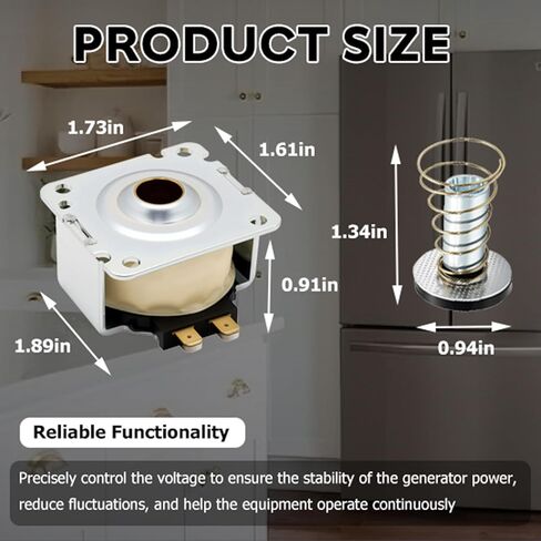 Generator Solenoid Coil Regulator with Solenoid Plunger and Spring Fit for Generac, 12VDC Replaces 0F5022 in Saudi Arabia