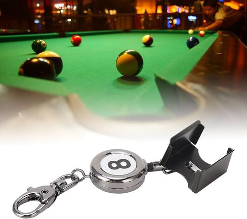 Pool Choke Holder, Retractable Rope Practical Loss Resistant 48 Cm Box/Cover Pool Choke, with Key Ring for Sports in Kuwait