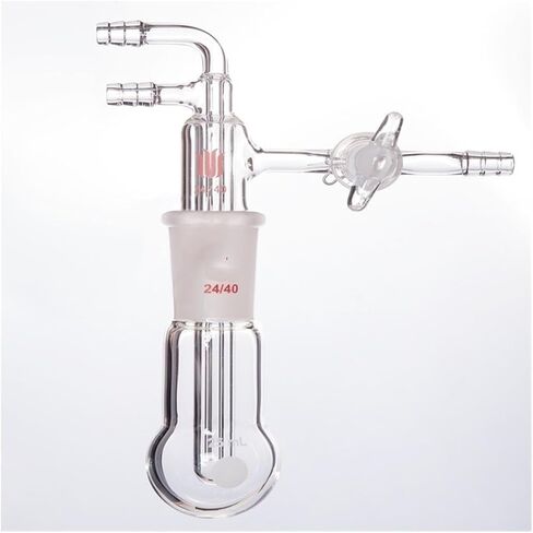 Micro-sublimator, Capacity 25ml, Connection 24/40, With Glass Valve, Borosilicate Glass, in Kuwait