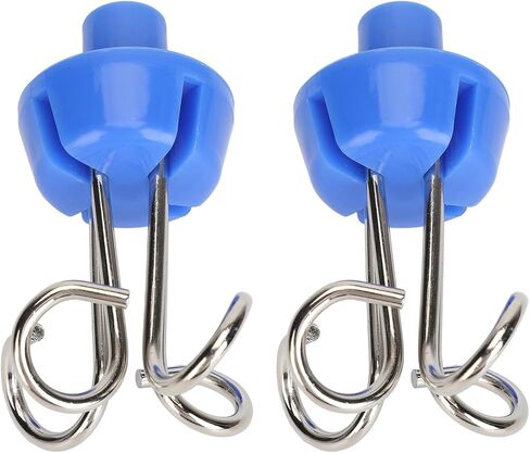 Eujgoov Metal Infusion Stand Hooks, Practical Vertical Infusion Stand Hooks for Hospital Use, 2 Pack Metal in Saudi Arabia