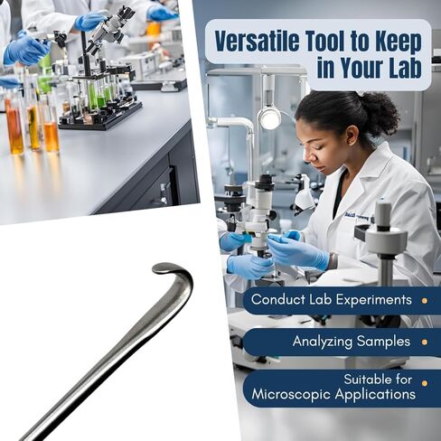 Snook Hook 8" Stainless Steel Tool with Flat Handle and Smooth Finish Ideal for Precise Handling During Procedures (Gold Handle Ends) in Saudi Arabia