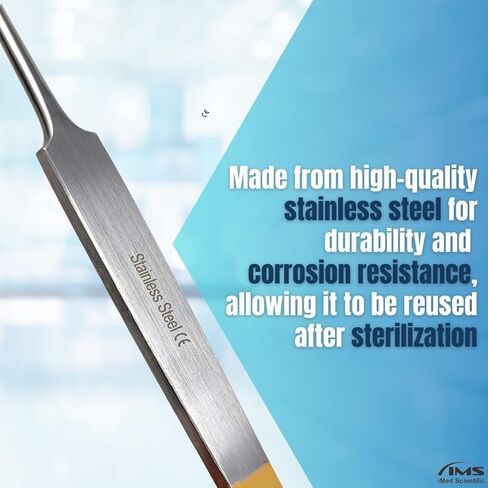 Snook Hook 8" Stainless Steel Tool with Flat Handle and Smooth Finish Ideal for Precise Handling During Procedures (Gold Handle Ends) in Saudi Arabia