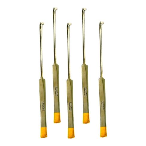 20cm (8 in) Snook Hook Spaying Hook for Canines and Feline Spaying | Flat Handle Tool with Gold Tip Handle | Ovary Removal Veterinary Instruments 5 Piece Bundle in Saudi Arabia