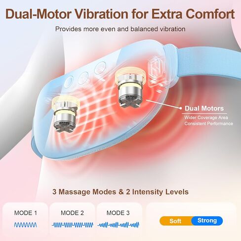 Comfytemp Portable Heating Pad for Period Cramps, FSA Eligible HSA Cordless Menstrual Belly Belt with FIR Heat for Women Girl, Wearable Electric Abdominal Massager with 3 Vibration Modes & 2 Intensity in Saudi Arabia